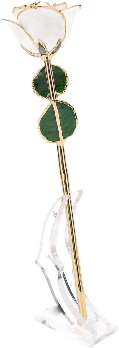 Gouden Roos - Vergulde Roos Bloem - Decoratie - Echte Roos - 1 Stuk - Goud