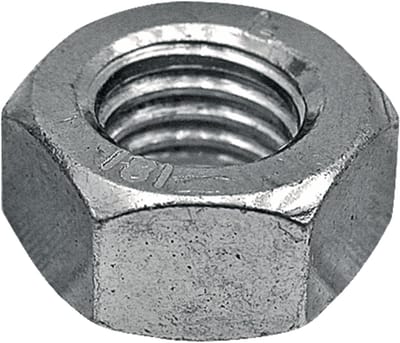 Zeskantmoer - 6 mm x 10 mm - Gegalvaniseerd Staal