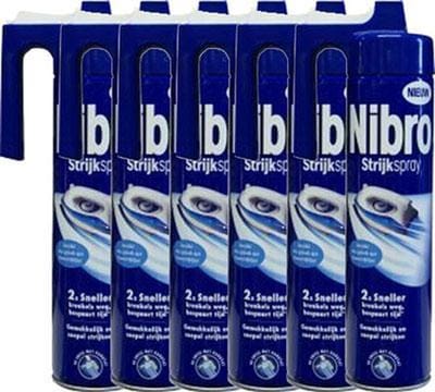 Nibro Strijkspray - Textielversteviger - Voordeelverpakking - 5 stuks - 400 ml