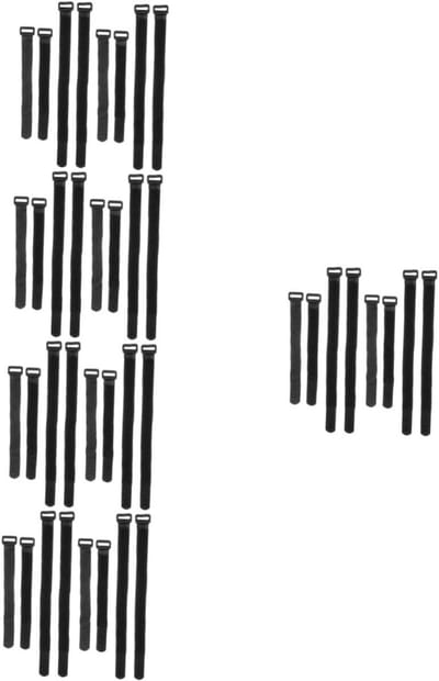 Fiets Spanbanden - Bevestigingsriemen - Bagage Vervoeren - Duurzaam Nylon - 40 Stuks - Zwart