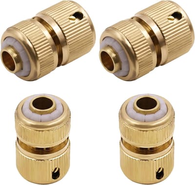 1/2 Inch Slangverbinder, Tuinslang Koppeling, Snelle Aansluiting, Messing Slangconnector, Tuinaccessoires voor Keuken en Buiten, Slangen en Gereedschap