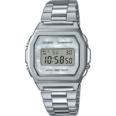 Casio Vintage A1000D-7EF Dameshorloge 38 mm - Zilverkleurig