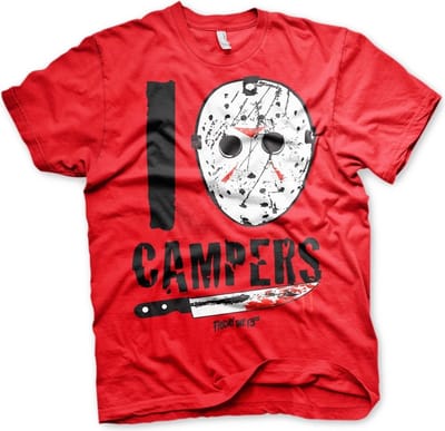 Friday the 13th I Jason Camp ers T-shirt rood