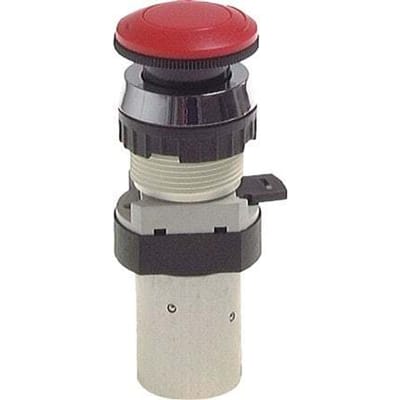 5/2 M5 Noodstopknop Ventiel Rood 0-12bar/0-168psi 30,5mm Airtec