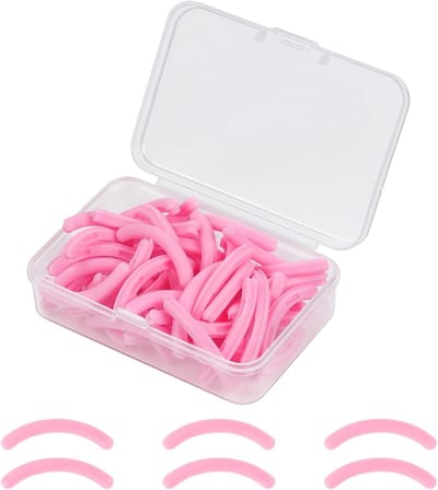 Wimperkrulspelden Vullingen - Rubberen Strips - Natuurlijke Krul - Universele Maat - 50 Stuks - Roze