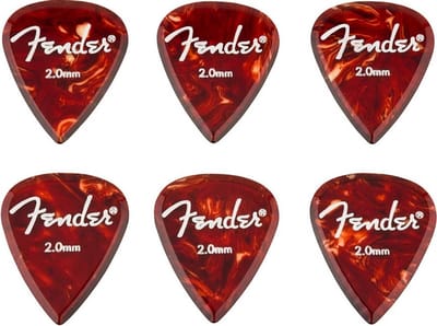 Fender Aero acrylic Plectrum 2.00 mm 6-pack