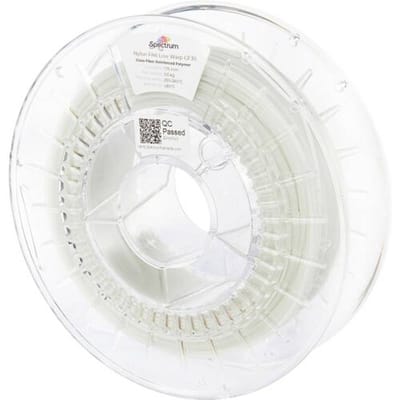 Spectrum Filaments 80721 PA6 Low Warp GF30 Filament PA6-GF Glasvezelversterkt, Hittebestendig, Chemisch bestendig, Mat 1.75 mm 500 g Naturel 1 stuk(s)