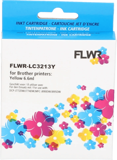 FLWR - Cartridges / Brother LC-3213 / geel / Geschikt voor Brother