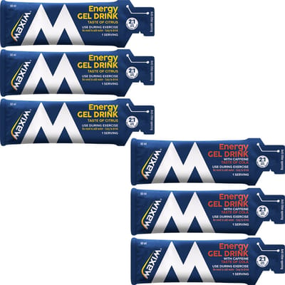 Maxim Energy Gel Drink Variatiepakket - 20 x 60ml (2 smaken) Citrus/Cola - Isotone sportgel - Sportvoeding