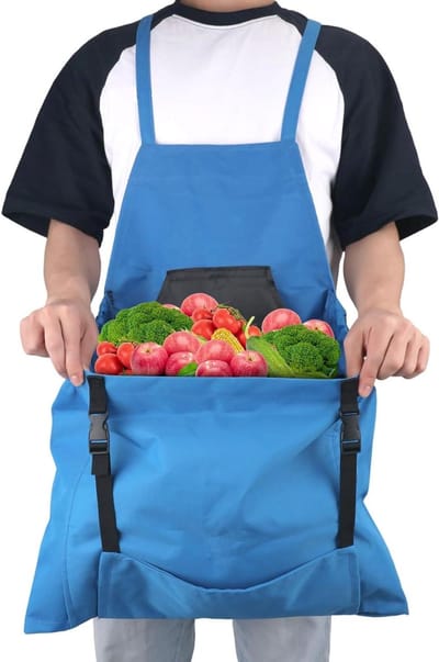 Tuinschort met Kruisrug - Waterdicht en Verstelbaar - Tuinieren en Schilderen - Ontgrendelbare Zakken - Unisex