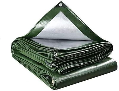 Waterdicht Zeildoek - Afdekzeil Buiten - Bescherming Tegen Weer - UV-Bestendig en Scheurvast - 100 x 210 cm - Groen