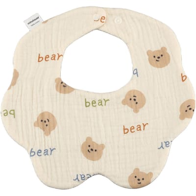 1 bavoir en gaze de coton imprimé pour bébé, serviette absorbante pour la salive, bavoir pour nouveau-né, bandana, écharpe pour garçons et filles