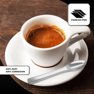 Espressolepels klein mini RVS 12 stuks geschikt voor thuis restaurants vaatwassers espressolepel kleine cappuccinolepel mokka lepel kleine esspressolepel