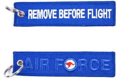 Sleutelhanger RBF + Air Force blauw #56