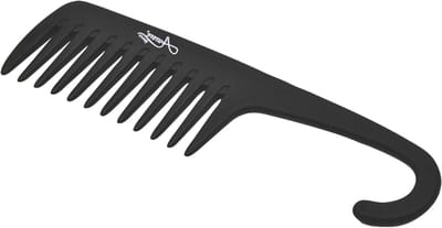 Douchekam Brede Tanden - Kam Ontklitten - Haar Ontklitten - Speciaal Ontwerp - 25 cm - Zwart