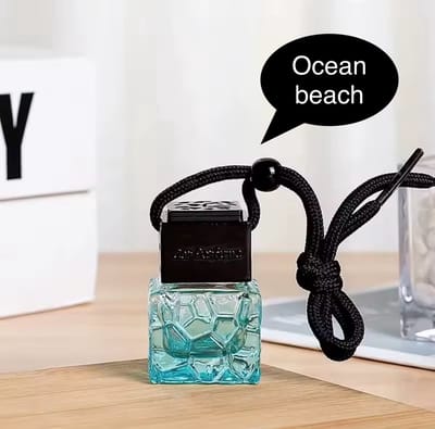 TLVX Autoparfum Ocean Beach / Parfum voor auto / 8 ML / Bloemig / Frisse geur / Geurstokjes / Uniek flesje / Lange werking / Fris interieur / Lekker Auto luchtje / Car diffuser / Air Freshener / Luxe auto luchtverfrisser / Uniseks geur