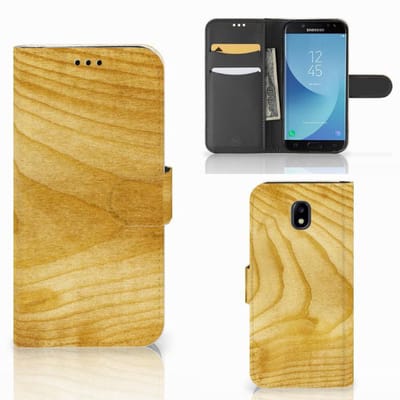 Samsung Galaxy A30 Book Style Case Licht Hout