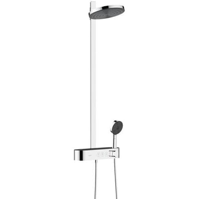 Hansgrohe Pulsify Showerpipe 260 2 spray types EcoSmart, with Shower Tablet Select 400 24241000