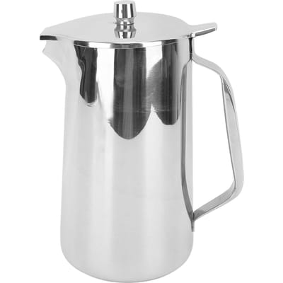 Théière en Acier Inoxydable 2L Pichet à Eau avec Poignée Ergonomique Cruche à Jus Boissons Froides L