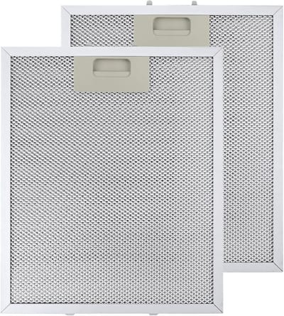 2 Stuks 340 x 280 mm Afzuigkapfilter voor Hoge Temperatuur Weerstand, Vijflaagse Kwaliteit, Geschikt voor Keuken Gebruik