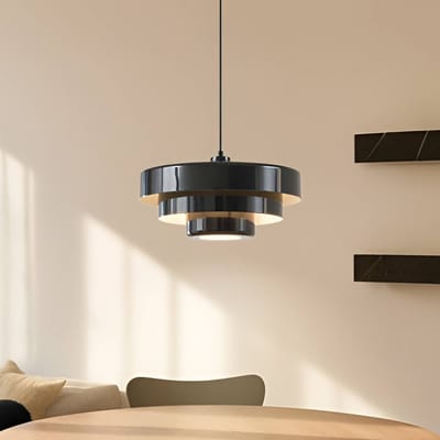 Lindby - hanglamp - 1licht - Metaal - H: 27 cm - E27 - zwart
