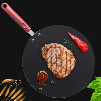 Pannenkoekenpan Koekenpan - Tawa Plat - Ontbijt Bakken - Antiaanbaklaag - 30 cm - Zwart