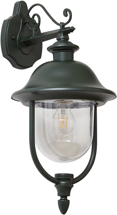 QAZQA genoa - Klassieke Wandlamp voor buiten - 1 lichts - L 28 cm - Groen - Buitenverlichting