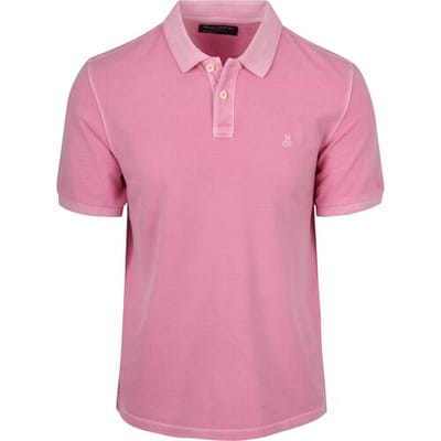 T-shirt Korte Mouw Marc O'Polo Poloshirt Piqué Mellow Roze