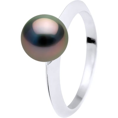 Rush Ring Tahitian Pearl Ronde 8-9 mm wit goud