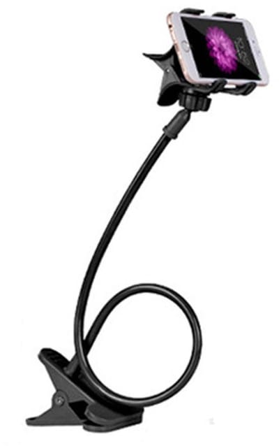 Zwanenhals Telefoonhouder - Flexibel - 360 Rotatie - Zwart - Voor Smartphone Bed Schreibtisch Auto