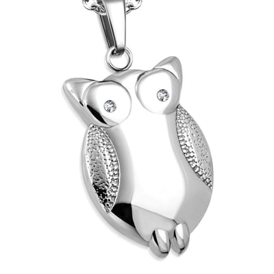 Amanto Ketting Blage - 316L Staal - Uil - 30x18mm - 50cm