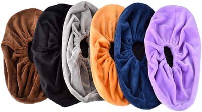 6 paar wasbare overschoenen, herbruikbare stoffen overschoenen met flanel, pantoffels voor de kleuterschool/thuis/kantoor