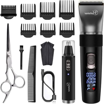 Draadloze Tondeuse Set - Haarknipper Baardtrimmer - Thuis Kapsels Maken - IPX7 Waterdicht - 21 x 17.3 x 5.6 cm