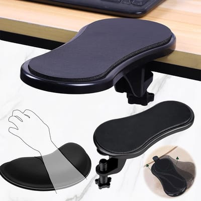 Verstelbaar Armsteun Kussen voor Computer, Afneembare Armsteun voor Bureau, Ergonomische Handsteun voor Comfortabel Werken en Ontspanning