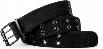 Loud and Clear® - Riem - Broekriem - Studs - Gaatjes - Heren - Dames - Zwart - 120 cm
