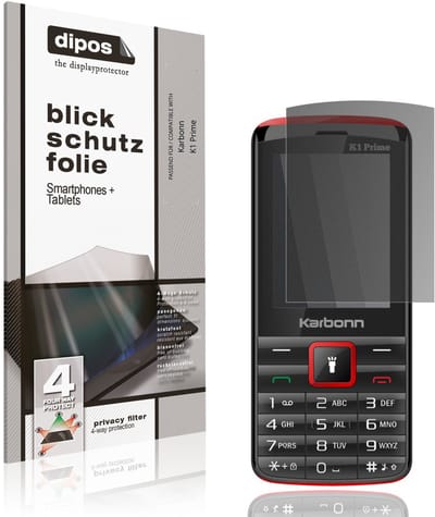 dipos – Matte Privacy Screenprotector geschikt voor Karbonn K1 Prime | Anti-Spy Beschermfolie