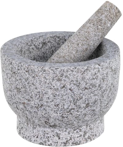 Haushalt 14074 - Vijzel met stamper - graniet - 15 x 11 cm