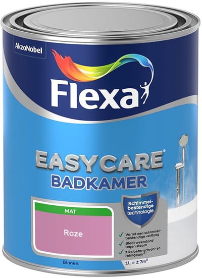 Flexa - Easycare Badkamer - Roze - Mengverf - 1 L