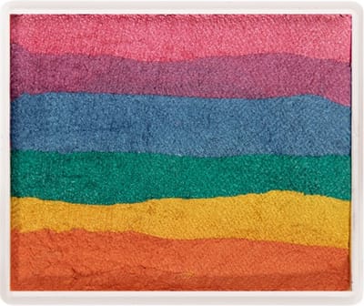 PXP Professional Colours splitcake 50 gram Big Pearly Rainbow - Carnaval Schmink Kleur Feest Thema Body Paint