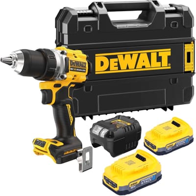 DeWALT DCD800E2T Compacte accu schroefboormachine 18V XR 1.7Ah POWERSTACK in TSTAK