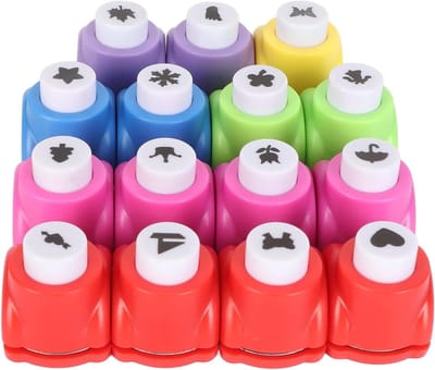 ByShane - Perforator Set voor Kinderen DIY - Vorm Papier Perforator - Ambachtelijke Gaten - Scrapbooking & Journaling - 15 Stuks - Stimuleert Verbeelding - Creatieve Hobby Benodigdheden