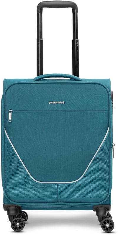 Stratic taska 4 wielen Cabinewagen S 55 cm met uitbreidingsplooi - Zachte bagage - Combinatieslot - ocean blue