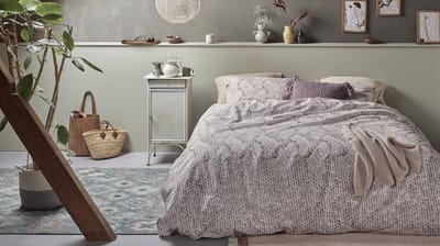 Ariadne at Home Wool dekbedovertrek - Eenpersoons - 140x200/220 - Gebroken wit