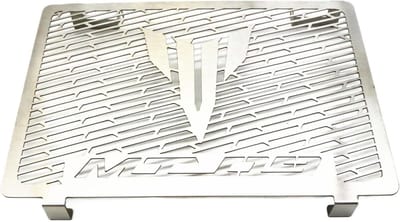Motorfiets Radiator Beschermer - Grill Schild - Radiator Beschermen - CNC Aluminium Materiaal - Zilver