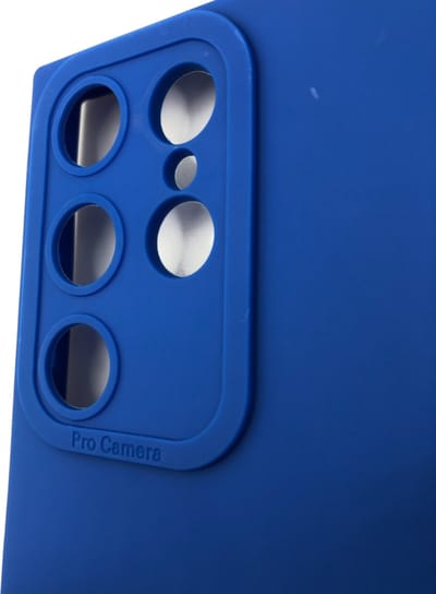 CatEye TPU/Siliconen Hoesje met Camera Bescherming – Geschikt voor Samsung Galaxy S23 Ultra - Blauw