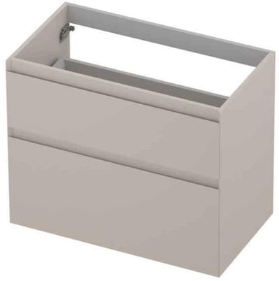 INK - Onderkast 2 Laden Greeploos Gelakt 45gr A-symmetrisch - 800x450x650 Mm - Mat Kasjmier Grijs