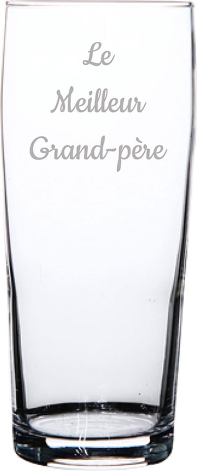 Bierfluitje gegraveerd - 19cl - Le Meilleur Grand-père