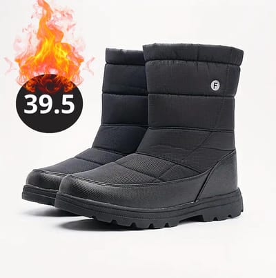 Bovista Snowboots - Sneeuwschoenen - Sneeuwboots - Heren - Wintersport - Ski - Skischoenen - Zwart - 39.5 - Buiten