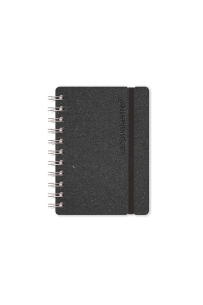 Vacavaliente - Notitieboek A6 - Gerecycled Leer - Grijs