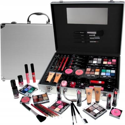 2K - Beauty Unlimited Train Case SET Complete Makeup Palette (L)